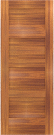 Flat  Panel   San  Diego  Teak  Doors